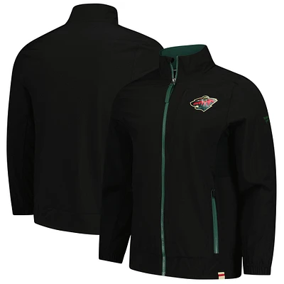 Men's Fanatics  Black Minnesota Wild Authentic Pro Rink Coaches Full-Zip Jacket