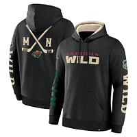 Sweat à capuche en polaire noir Minnesota Wild Big City Legacy pour homme Fanatics