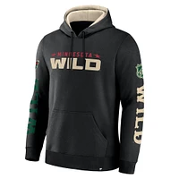 Sweat à capuche en polaire noir Minnesota Wild Big City Legacy pour homme Fanatics