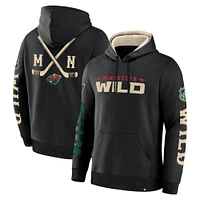 Sweat à capuche en polaire noir Minnesota Wild Big City Legacy pour homme Fanatics