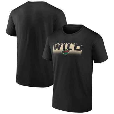 T-shirt noir emblématique du Minnesota Wild pour homme Fanatics
