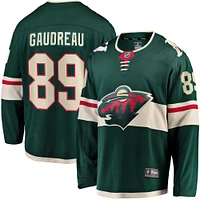 Fanatics pour hommes Frederick Gaudreau Vert Minnesota Wild Home Breakaway Player Maillot