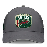 Men's Fanatics Gray Minnesota Wild Home Ice Flex Hat