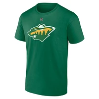 T-shirt vert Kirill Kaprizov Minnesota Wild Authentic Stack Name & Number pour hommes