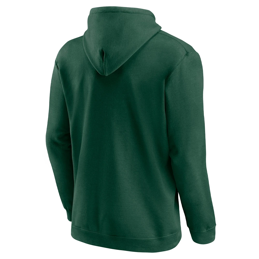 Sweat à capuche en molleton vert Fanatics pour homme, Wild du Minnesota, séries éliminatoires de la Coupe Stanley 2025