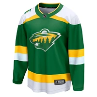 Men's Fanatics  Green Minnesota Wild Alternate Premier Breakaway Jersey