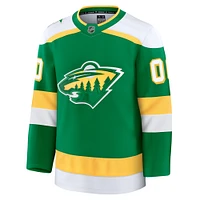 Maillot personnalisé de qualité supérieure alternatif vert Minnesota Wild Fanatics pour hommes