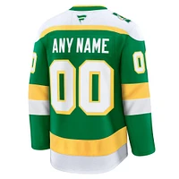 Men's Fanatics Green Minnesota Wild Alternate Premium Custom Jersey