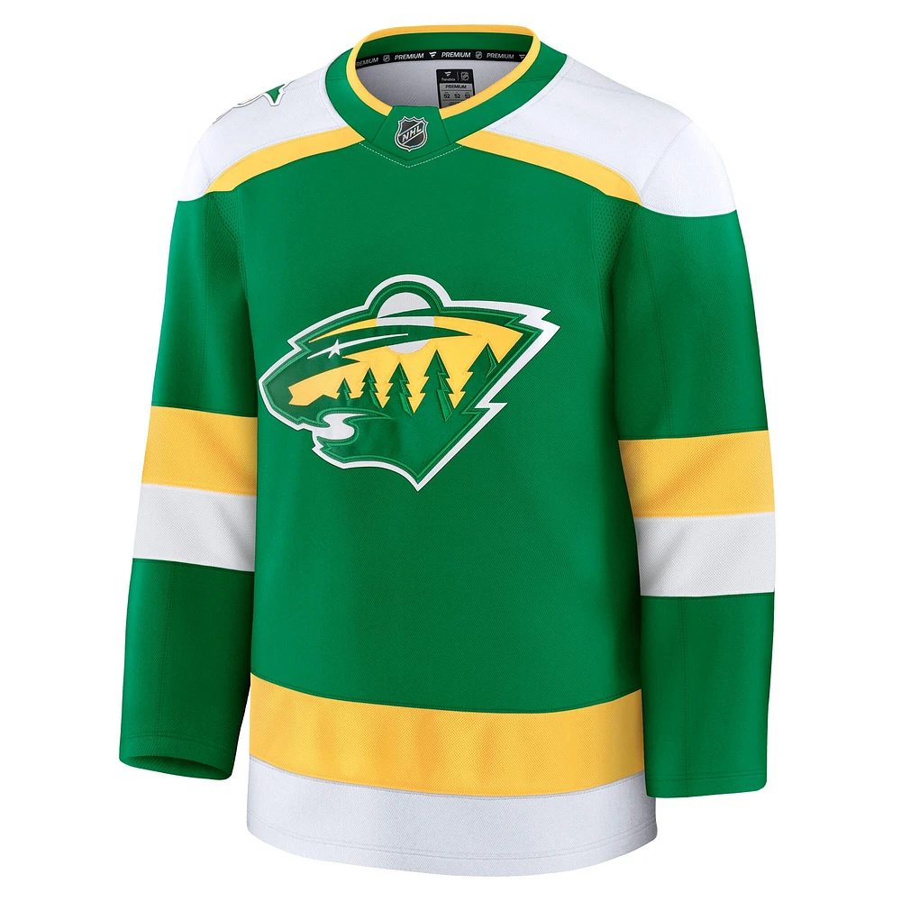 Men's Fanatics Green Minnesota Wild Alternate Premium Jersey