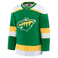 Men's Fanatics Green Minnesota Wild Alternate Premium Jersey