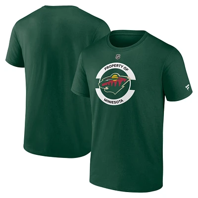 Men's Fanatics Green Minnesota Wild Authentic Pro Core Secondary T-Shirt