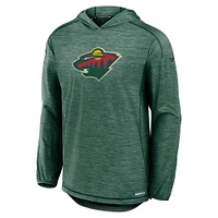 Men's Fanatics  Green Minnesota Wild Authentic Pro Rink Lightweight Pullover Hoodie