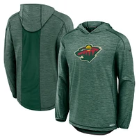 Sweat à capuche léger et authentique pour homme Fanatics Green Minnesota Wild Pro Rink