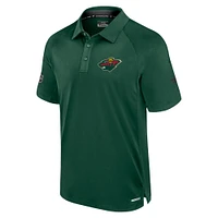 Polo authentique Pro Rink vert pour homme de la marque Fanatics des Minnesota Wild