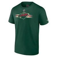 Men's Fanatics Green Minnesota Wild Authentic Pro Secondary T-Shirt