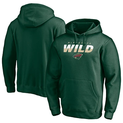 Sweat à capuche en polaire vert Minnesota Wild Block Party Elevate Play pour hommes Fanatics