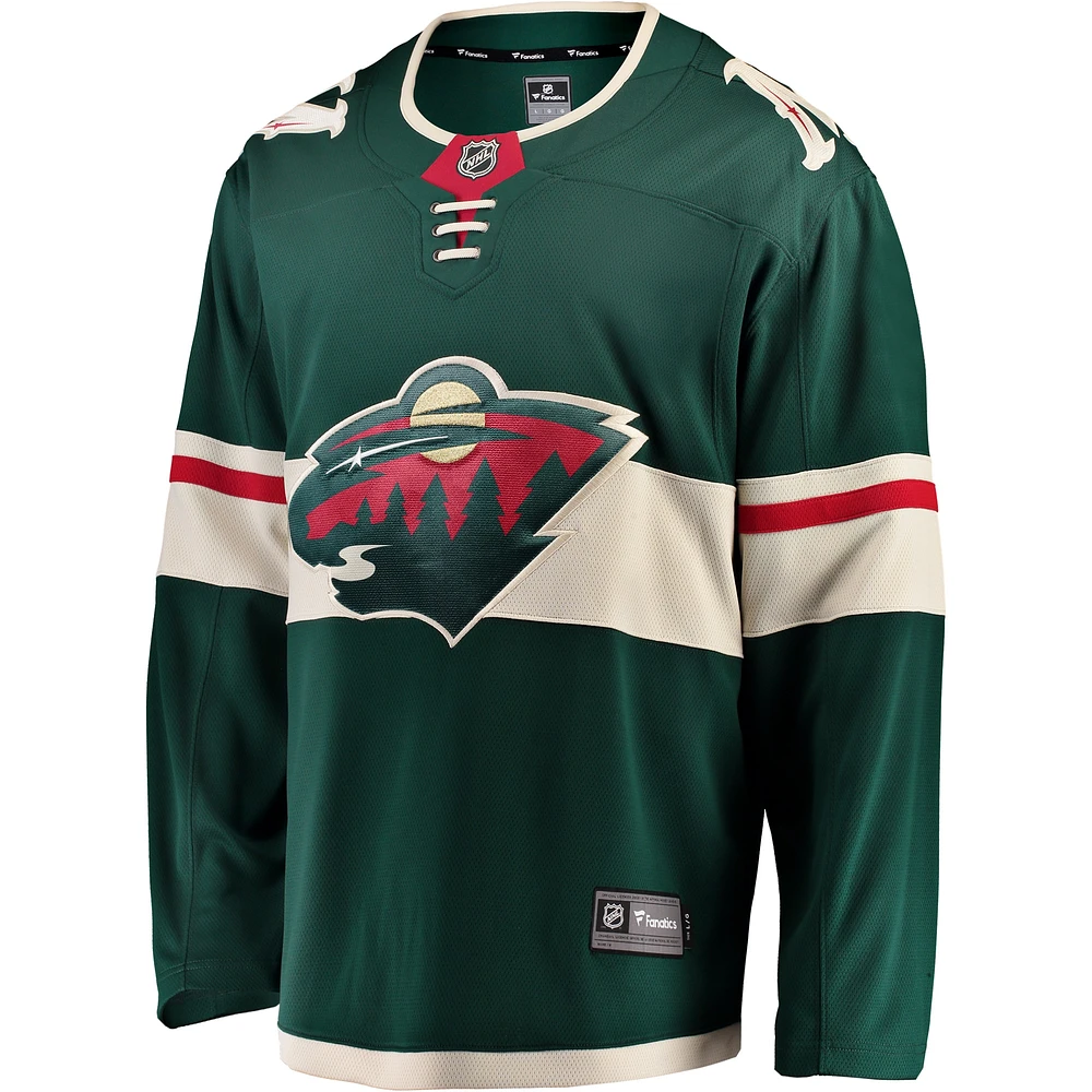 Maillot Fanatics vert Minnesota Wild Breakaway domicile pour hommes