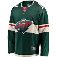 Men's Fanatics Green Minnesota Wild Breakaway Home Jersey