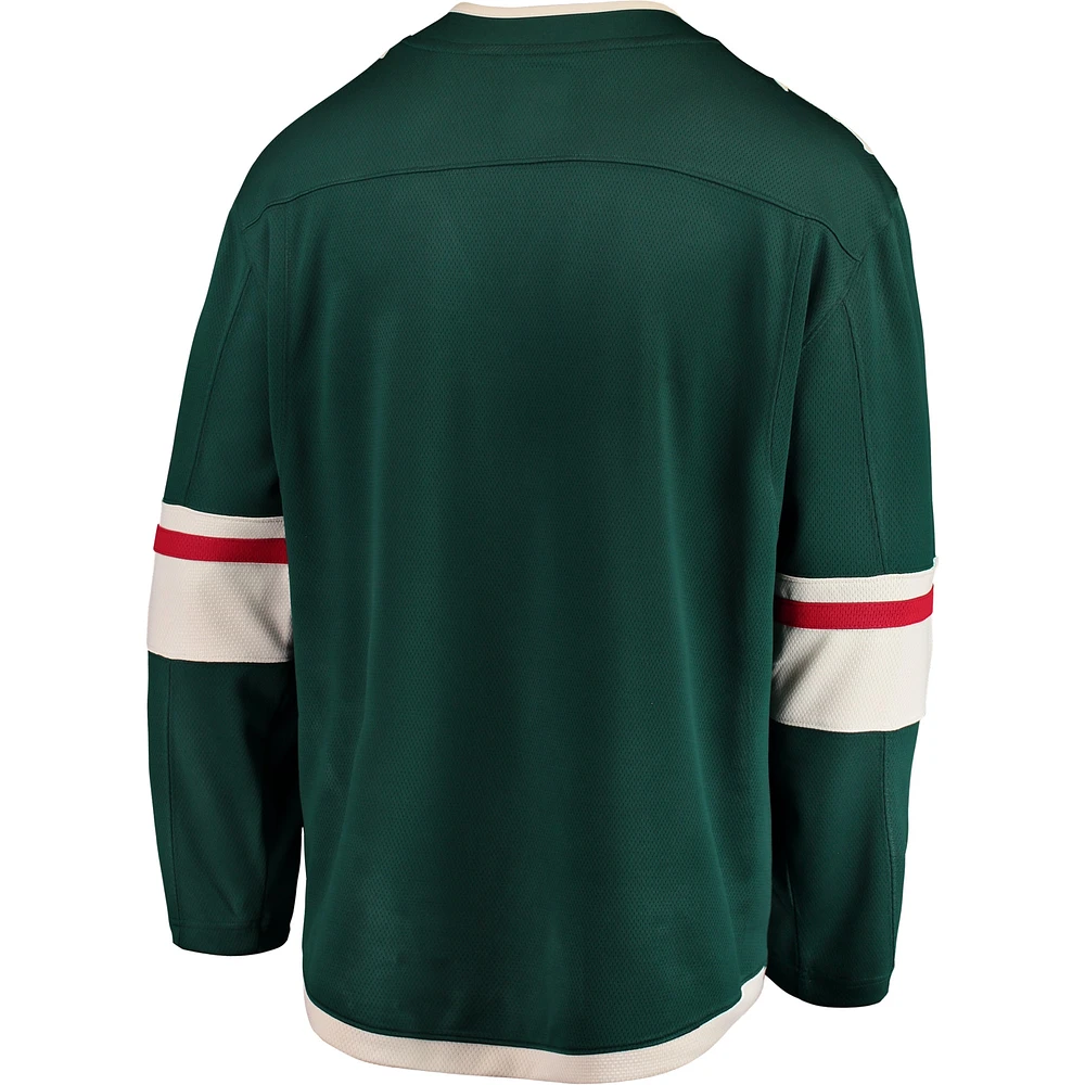 Maillot Fanatics vert Minnesota Wild Breakaway domicile pour hommes