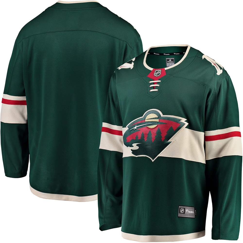 Maillot Fanatics vert Minnesota Wild Breakaway domicile pour hommes