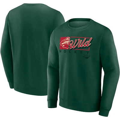 Sweat-shirt en polaire Fanatics Green Minnesota Wild Focus pour hommes