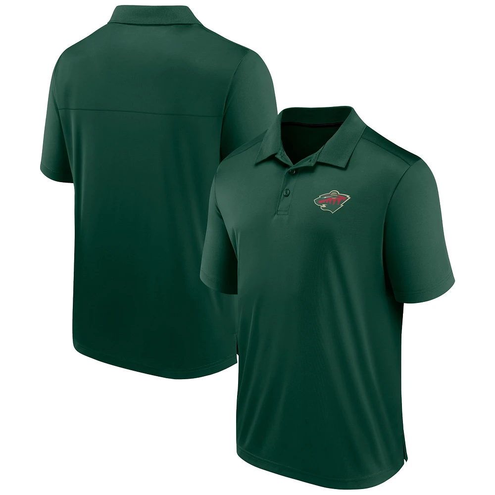 Polo vert fanatiques pour hommes Minnesota Wild