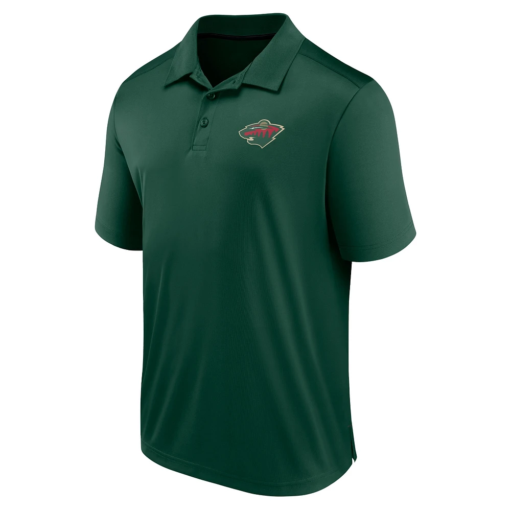 Polo vert fanatiques pour hommes Minnesota Wild