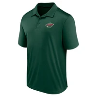 Men's Fanatics Green Minnesota Wild Polo