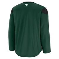 Maillot d'entraînement de l'équipe Minnesota Wild vert Fanatics pour hommes