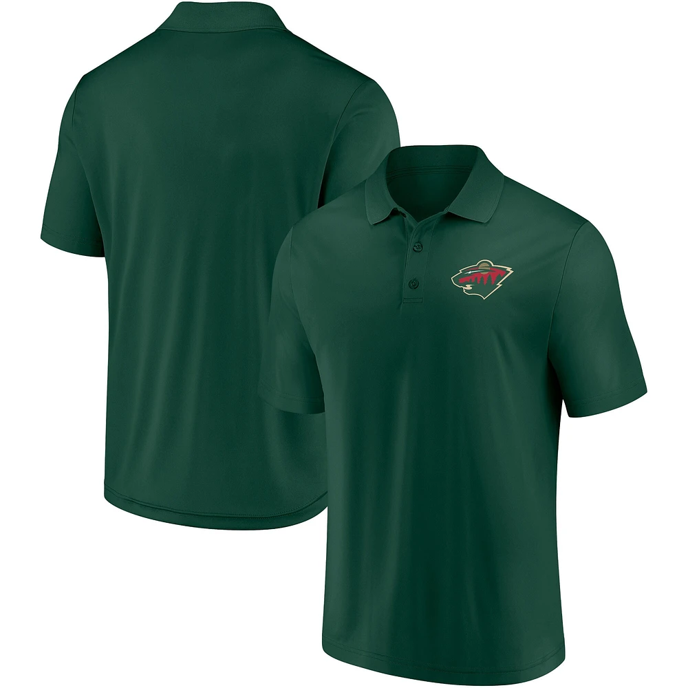 Polo vert Fanatics pour hommes Minnesota Wild Winning Streak