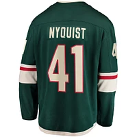 Men's Fanatics Gustav Nyquist Green Minnesota Wild Home Breakaway Jersey