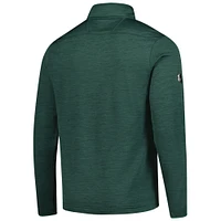 Men's Fanatics  Heather Green Minnesota Wild Authentic Pro Lightweight Quarter-Zip Pullover