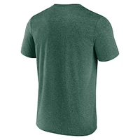 T-shirt Fanatics Heather Green pour homme avec logo de la propriété du Minnesota Wild