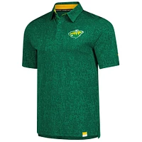 Men's Fanatics  Kelly Green Minnesota Wild Jacquard Polo