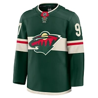 Men's Fanatics Kirill Kaprizov Green Minnesota Wild Home Premium Jersey