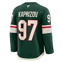 Maillot Premium à domicile vert Minnesota Wild de Kirill Kaprizov Fanatics pour hommes