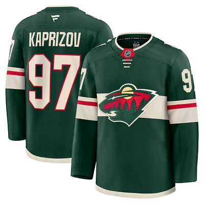 Maillot Premium à domicile vert Minnesota Wild de Kirill Kaprizov Fanatics pour hommes