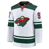 Men's Fanatics Kirill Kaprizov White Minnesota Wild Away Premium Jersey