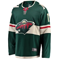 Men's Fanatics Marcus Foligno Green Minnesota Wild Breakaway Jersey