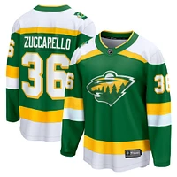 Maillot de joueur fanatiques Mats Zuccarello vert Minnesota Wild Alternate Premier Breakaway pour hommes