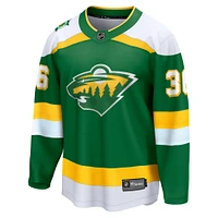 Maillot de joueur fanatiques Mats Zuccarello vert Minnesota Wild Alternate Premier Breakaway pour hommes