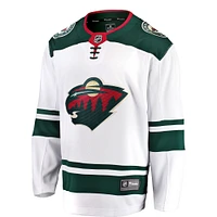Men's Fanatics White Minnesota Wild Breakaway Away Jersey