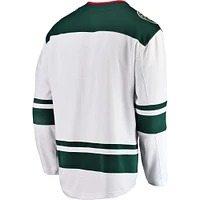 Men's Fanatics White Minnesota Wild Breakaway Away Jersey
