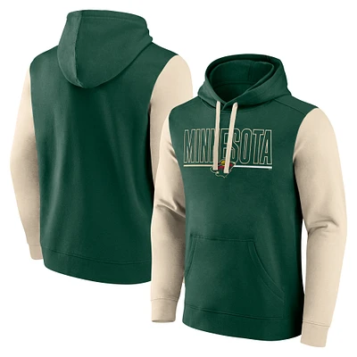 Men's Green Minnesota Wild Deliver Fleece Pullover Hoodie