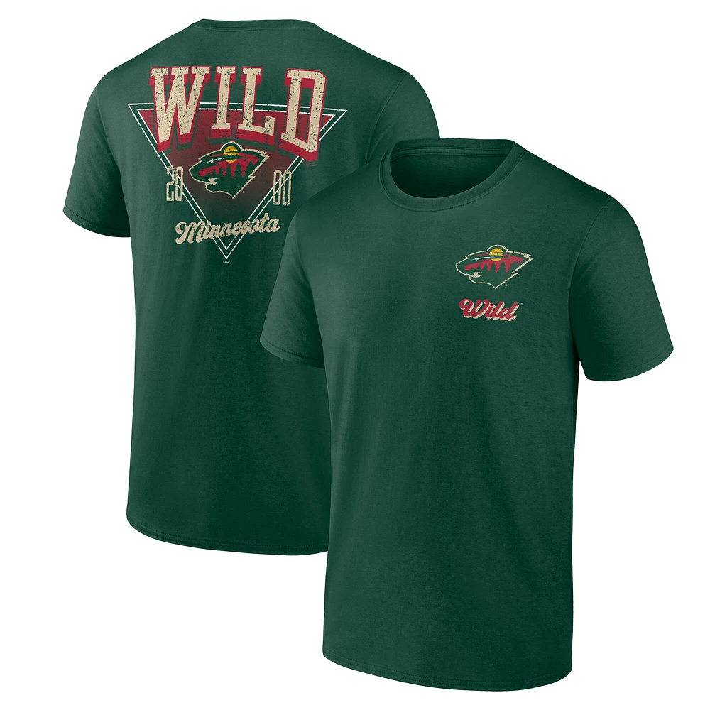 T-shirt vert Minnesota Wild Never Over pour homme