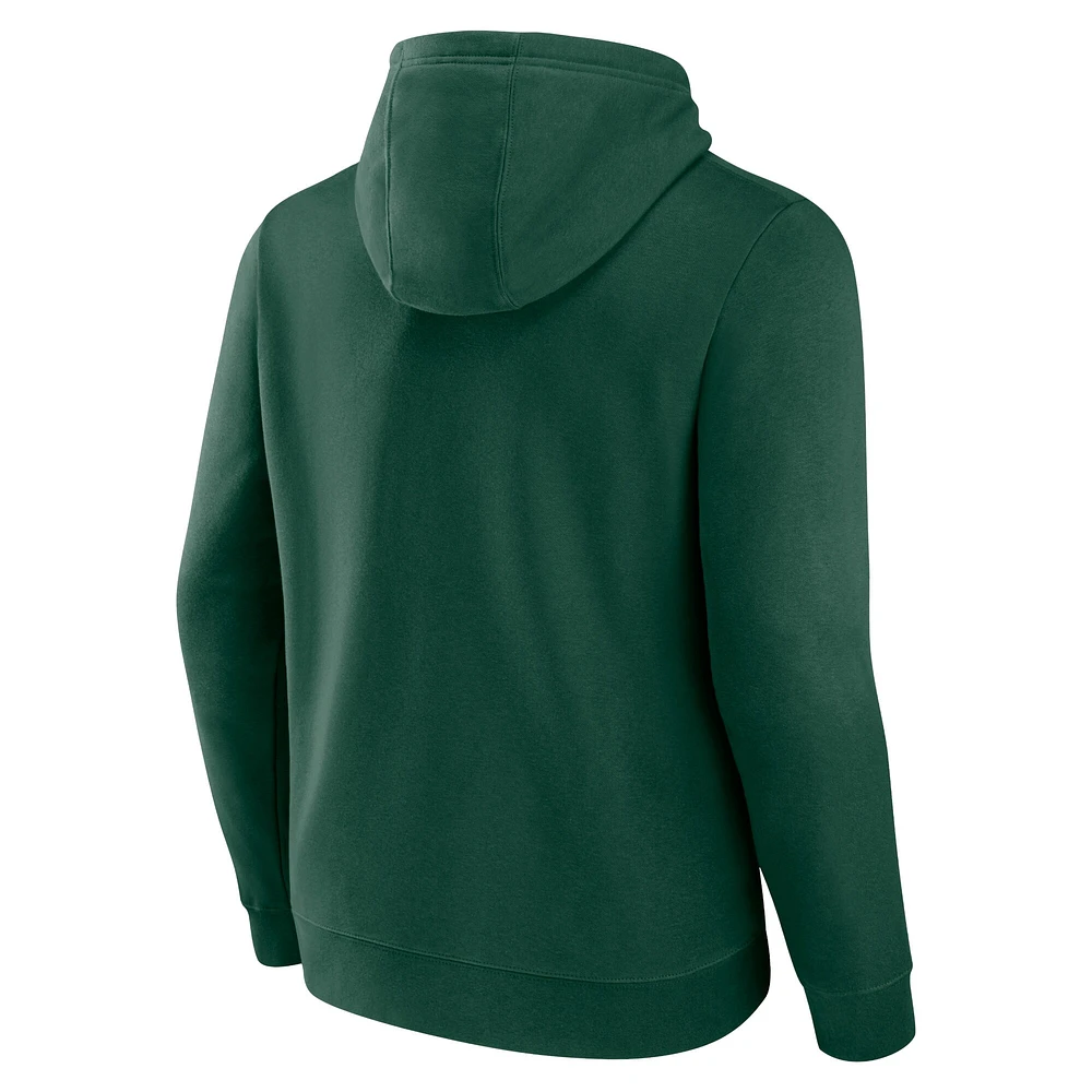 Sweat à capuche vert avec logo principal du Minnesota Wild pour hommes