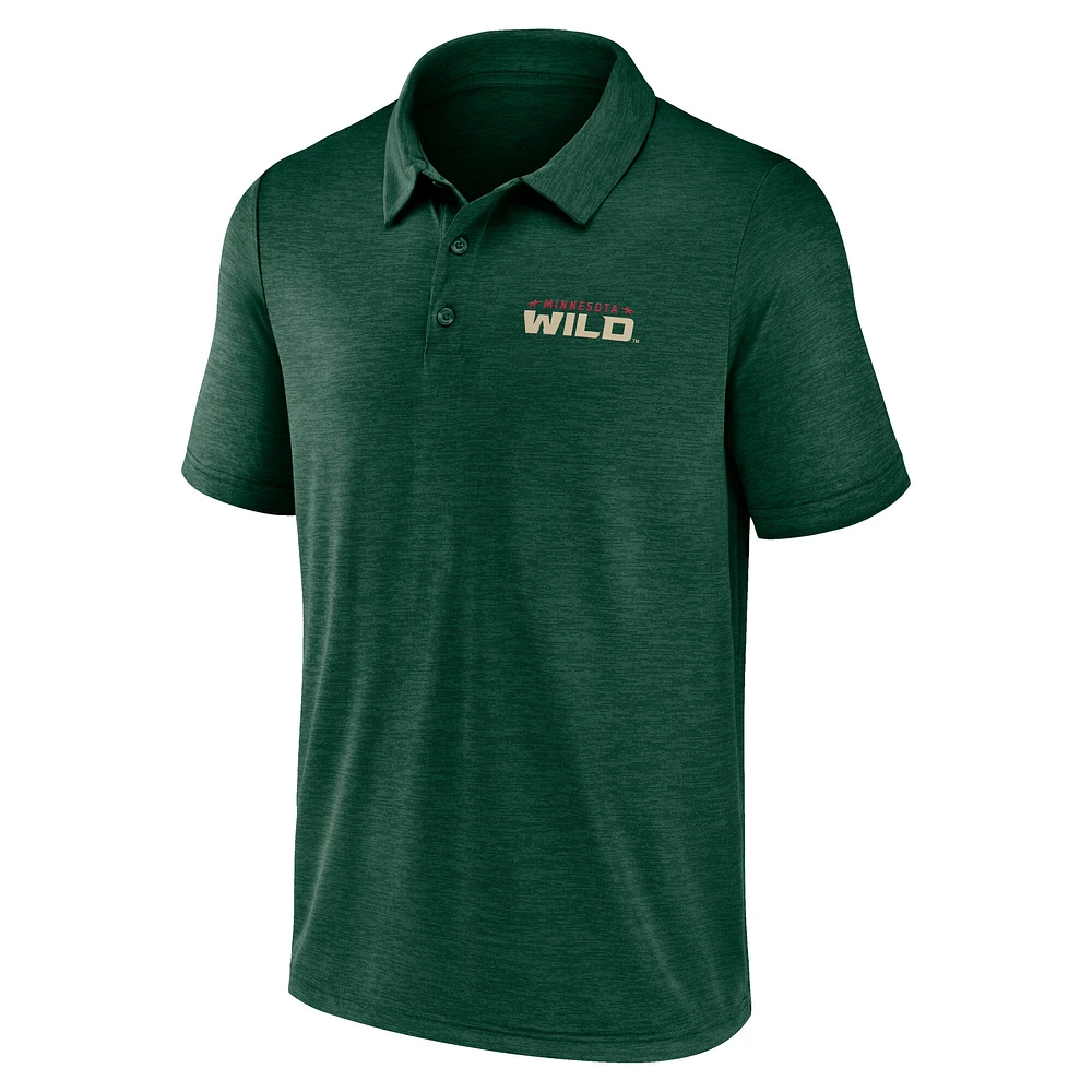 Men's Green Minnesota Wild Unstoppable Polo