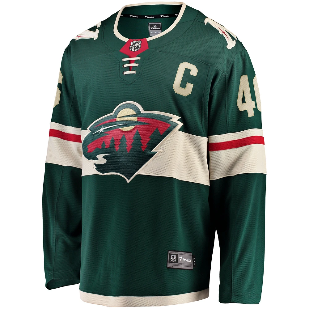 Maillot de joueur Jared Spurgeon Minnesota Wild Home Breakaway vert pour homme