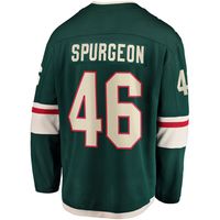 Men's Jared Spurgeon Green Minnesota Wild Home Breakaway Player Jersey