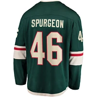 Maillot de joueur Jared Spurgeon Minnesota Wild Home Breakaway vert pour homme